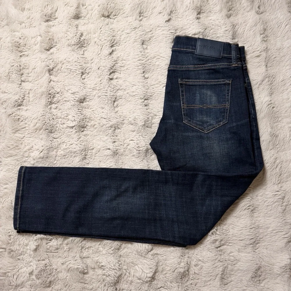 Lucky Brand 110 Slim‎ Jeans Men's 30x32 Dark Wash Denim Blue NWT $99